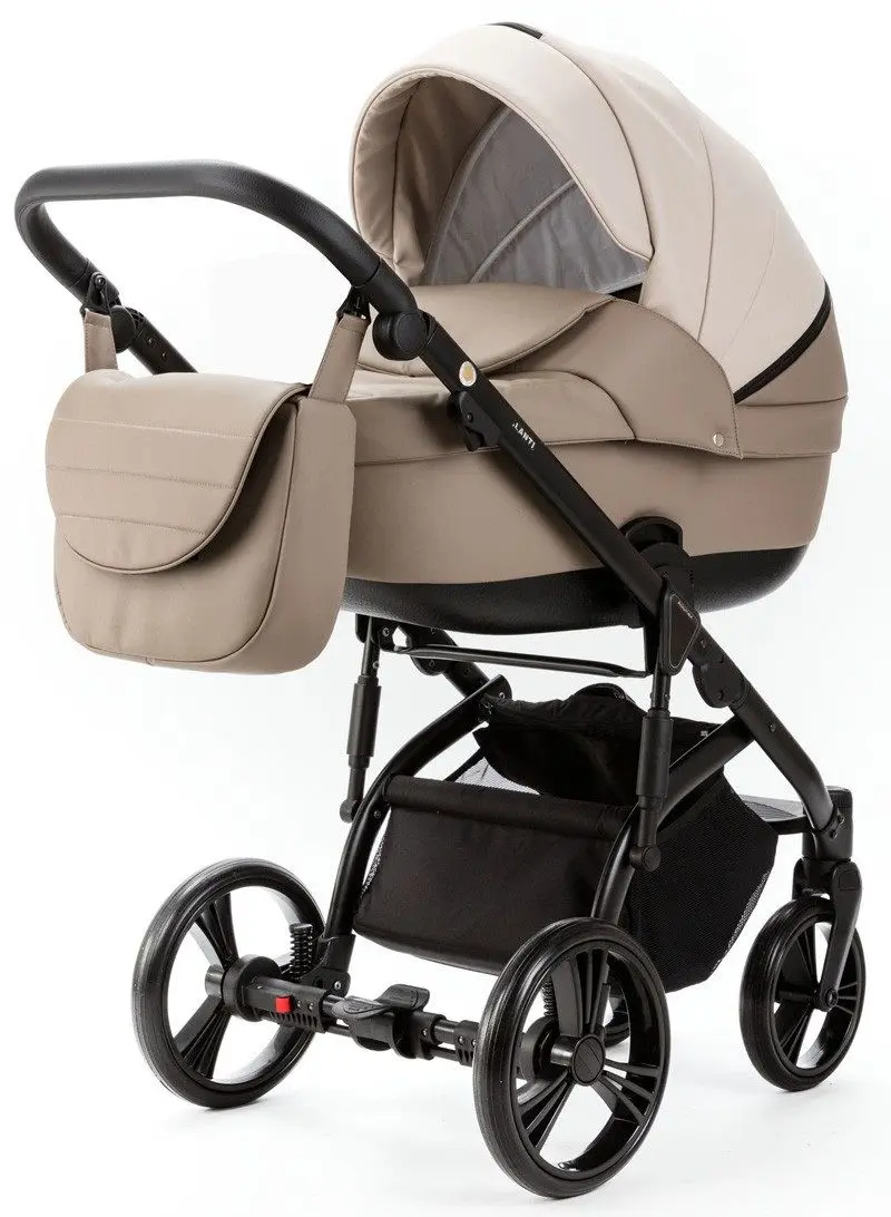 Carucior modular 2in1 Adamex Lanti Deluxe LN-SD44 (Black/Beige)