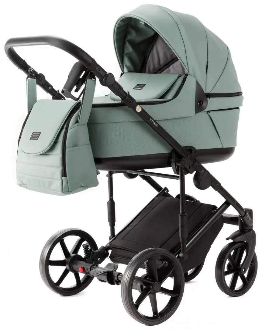 Carucior modular 2in1 Adamex Locco Deluxe LL-SA20 (Green Grey)
