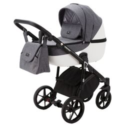 Carucior modular 2in1 Adamex Bibione TIP PS-77 (Gray/White) Thumb
