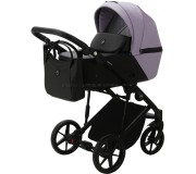 Коляска модульная 2в1 Adamex Mobi Air SD20 (Black/Purple)