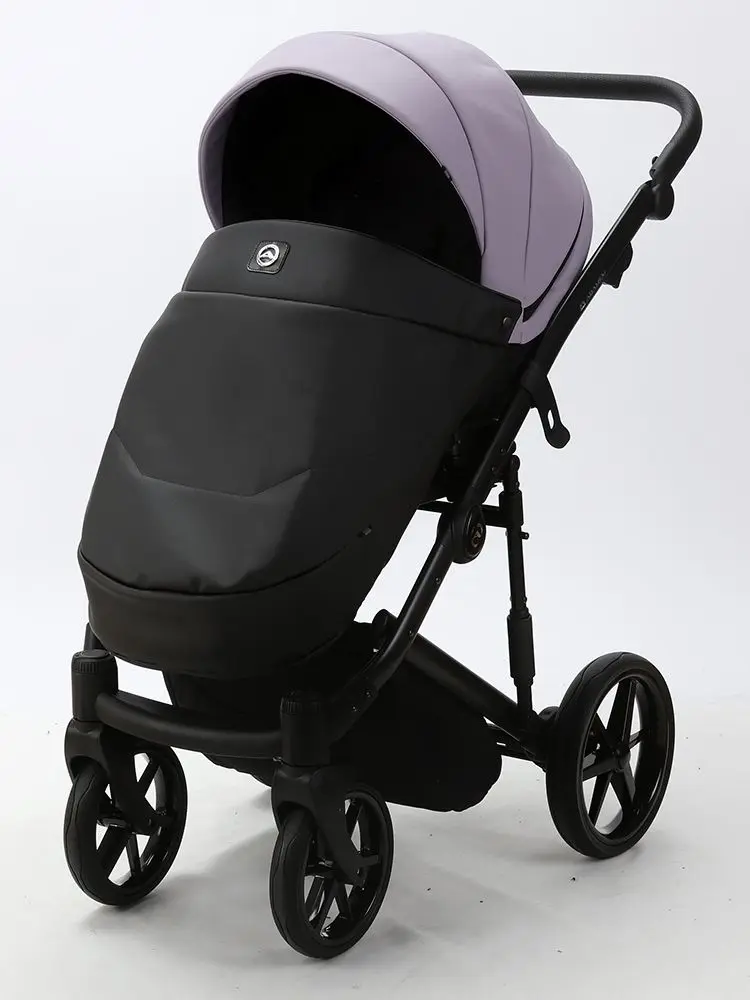 Коляска модульная 2в1 Adamex Mobi Air SD20 (Black/Purple)