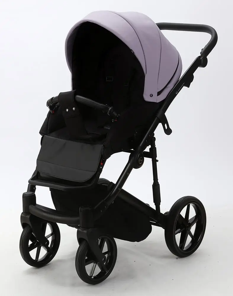 Коляска модульная 2в1 Adamex Mobi Air SD20 (Black/Purple)