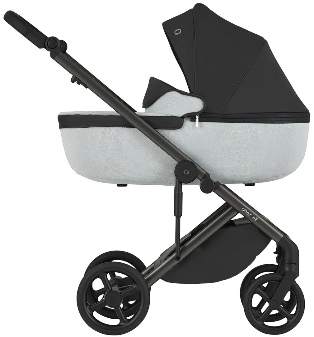 Коляска модульная 2в1 Anex Eli No.5 (Black/Grey)