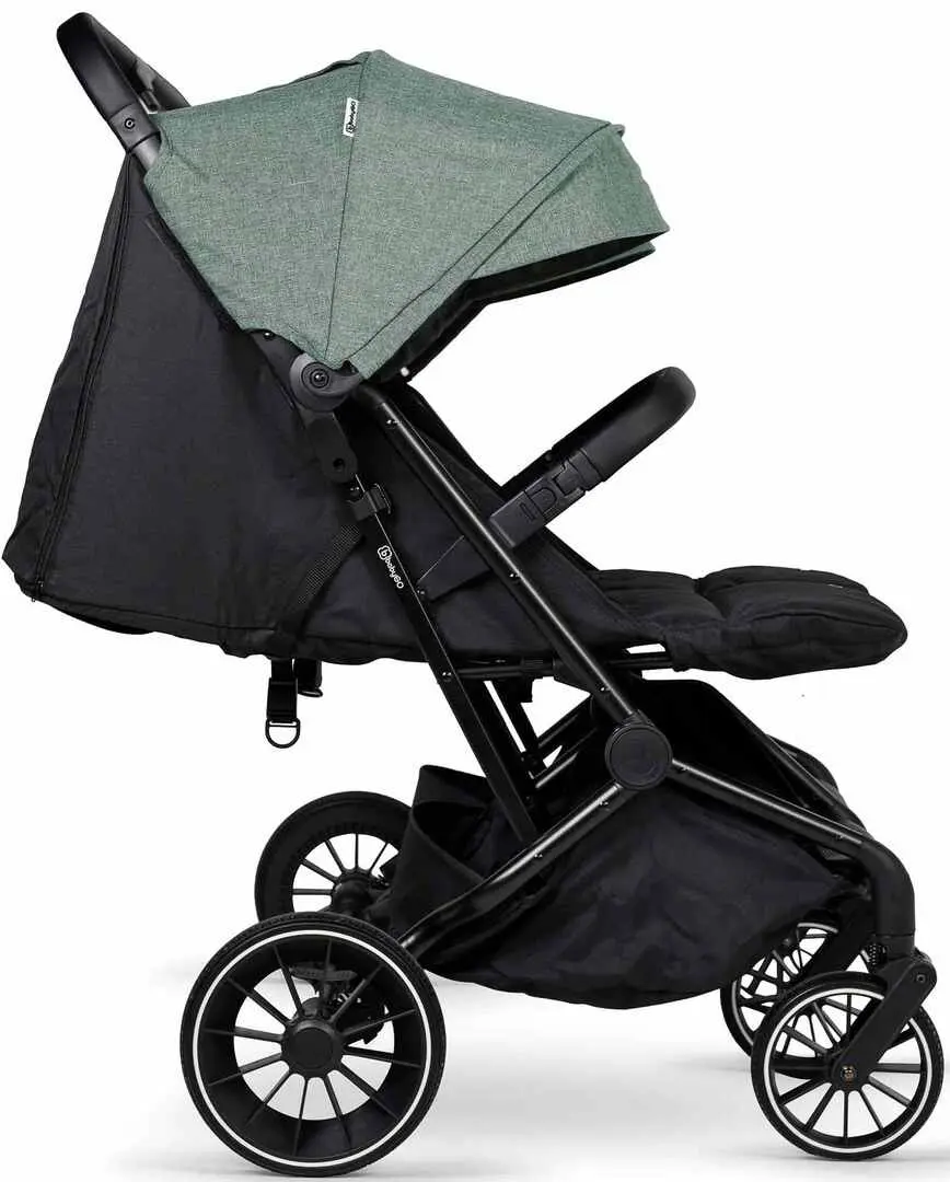 Коляска для двойни BabyGo GoTwice (Green/Black)