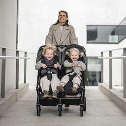 Коляска для двойни BabyGo GoTwice (Green/Black) Thumb