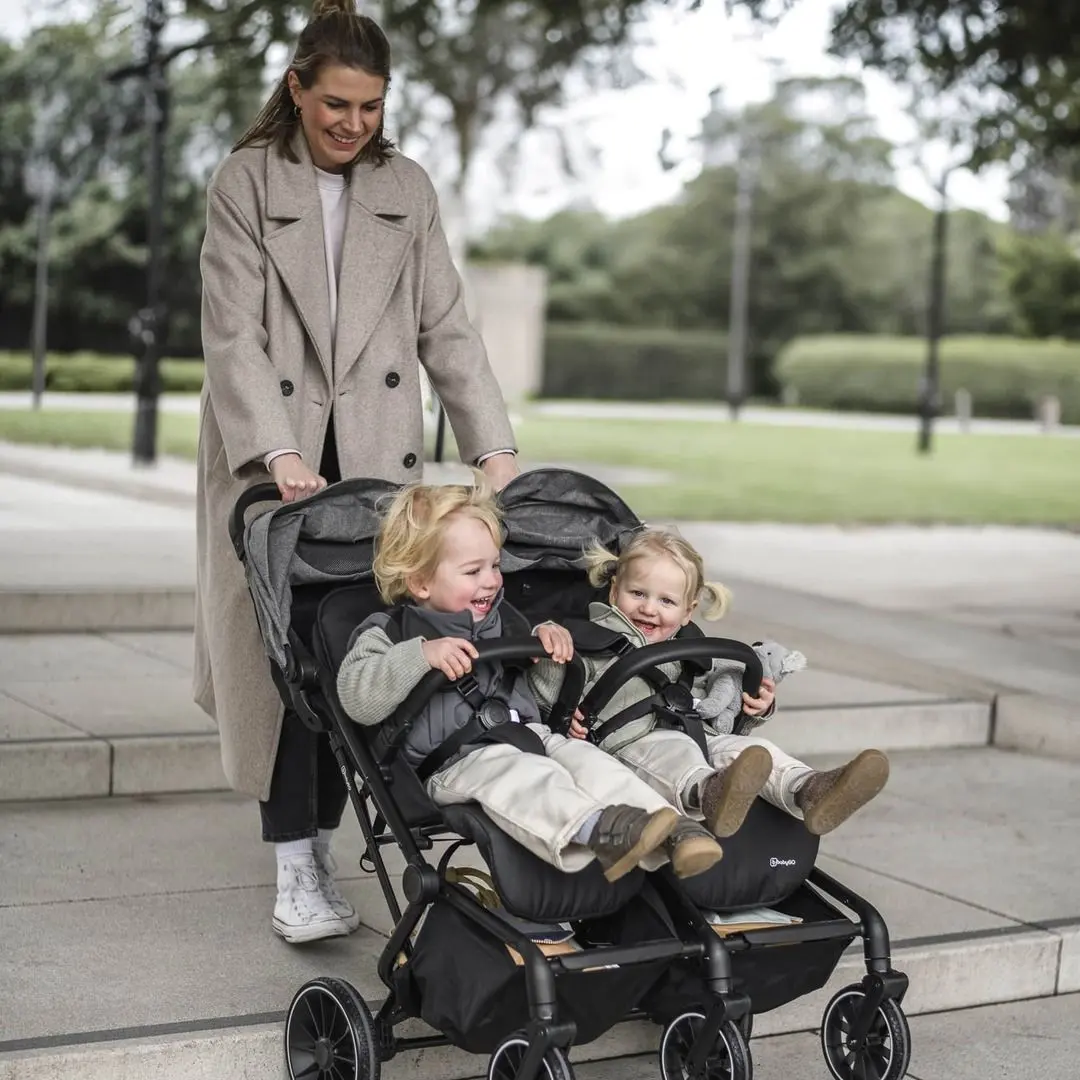 Коляска для двойни BabyGo GoTwice (Green/Black)