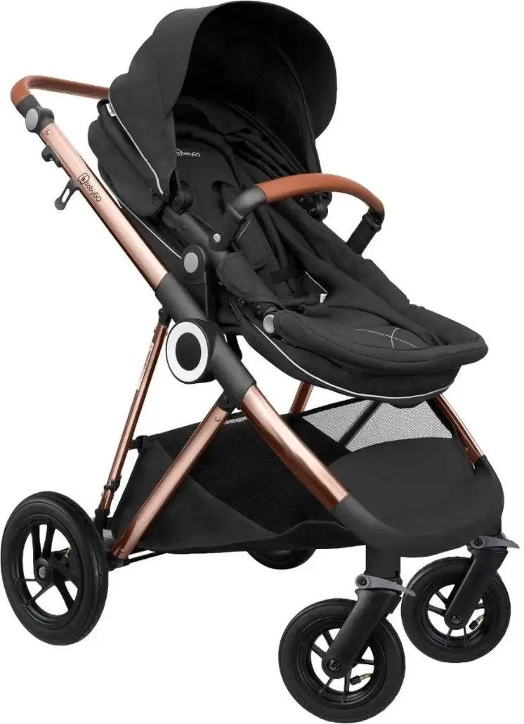 Коляска модульная 3в1 BabyGo Halime Air (Black/Anthracite) - 4