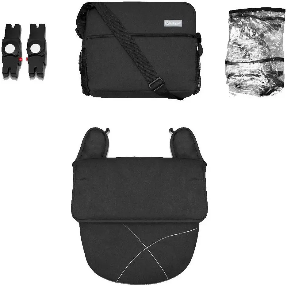 Коляска модульная 3в1 BabyGo Halime Air (Black/Anthracite) - 8