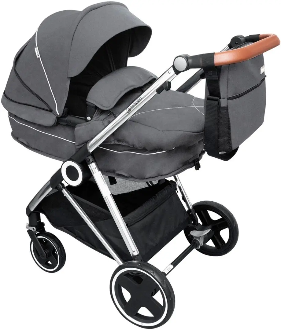Carucior modular 3in1 BabyGo Halime (Grey/Silver)