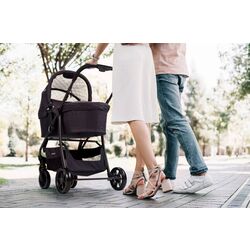 Carucior modular 3in1 BabyGo Style (Black/Rosa) Thumb