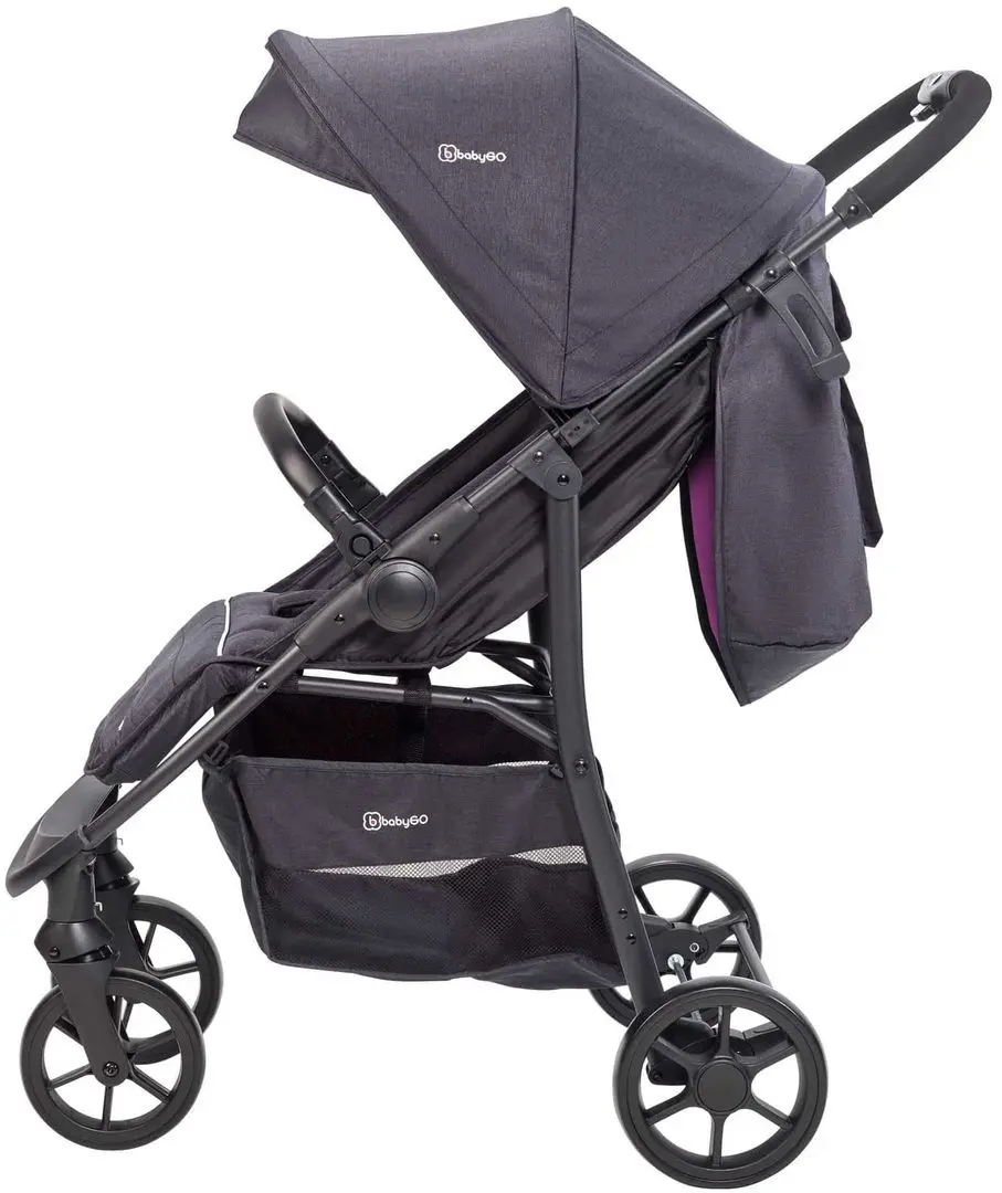 Carucior modular 3in1 BabyGo Style (Black/Rosa)