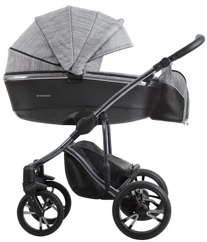 Carucior modular 2in1 Bebetto Bresso Premium Class Dark 03 (Grey/Rose)