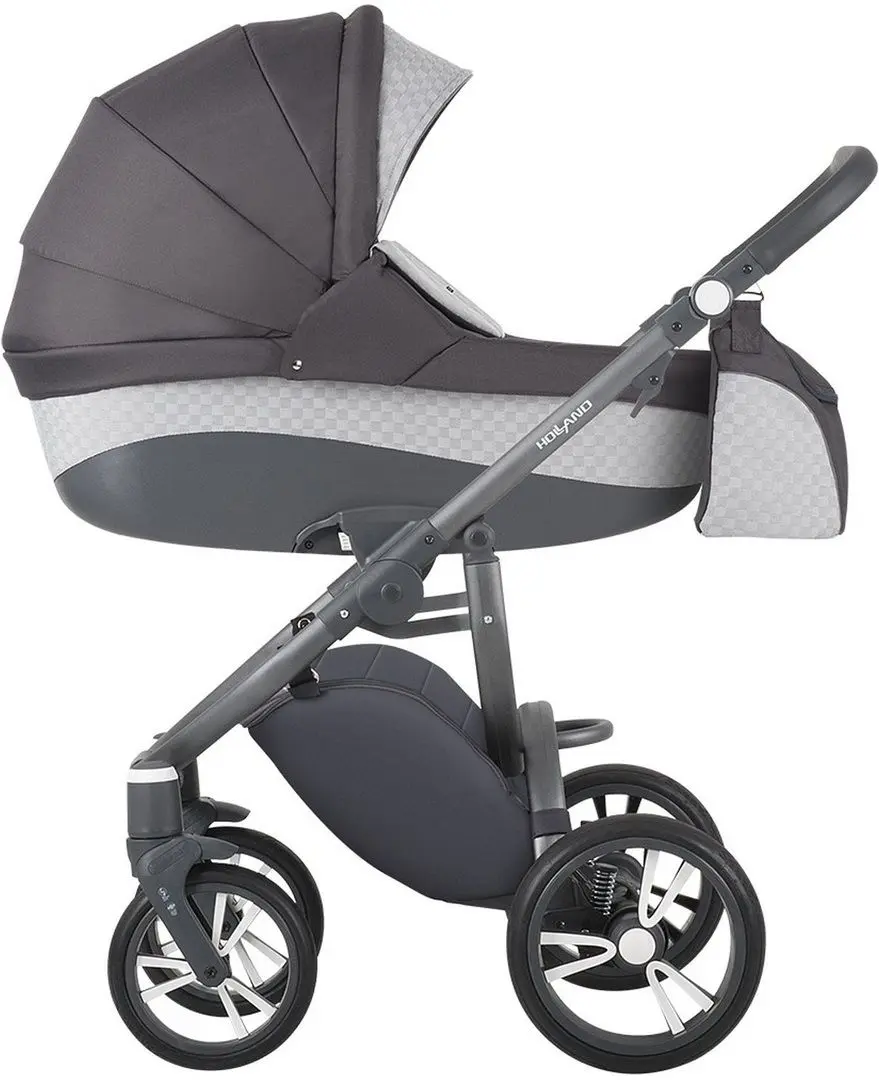 Carucior modular 2in1 Bebetto Holland w08 Graphite Frame (Grey)