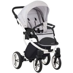 Carucior modular 2in1 Bebetto Holland w45 White Frame (Grey Light/White) Thumb