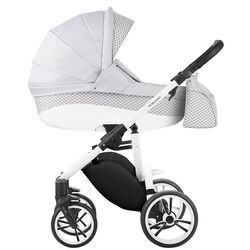 Carucior modular 2in1 Bebetto Holland w45 White Frame (Grey Light/White)