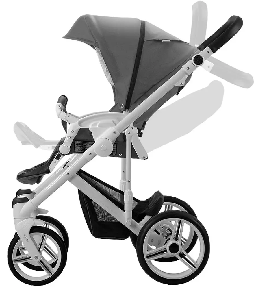 Carucior modular 2in1 Bebetto Magnum 148 Black Frame (Beige)