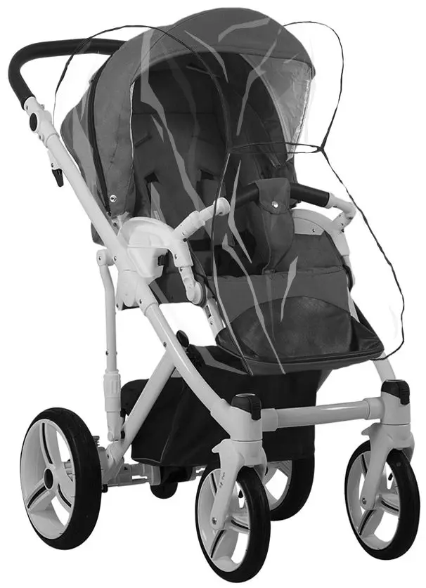 Carucior modular 2in1 Bebetto Magnum 230 Black Frame (Dark Grey) - 13