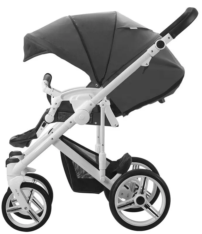 Carucior modular 2in1 Bebetto Magnum 230 Black Frame (Dark Grey) - 6