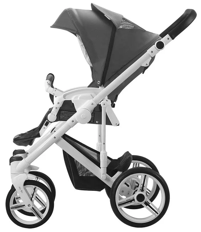 Carucior modular 2in1 Bebetto Magnum 230 Black Frame (Dark Grey) - 8