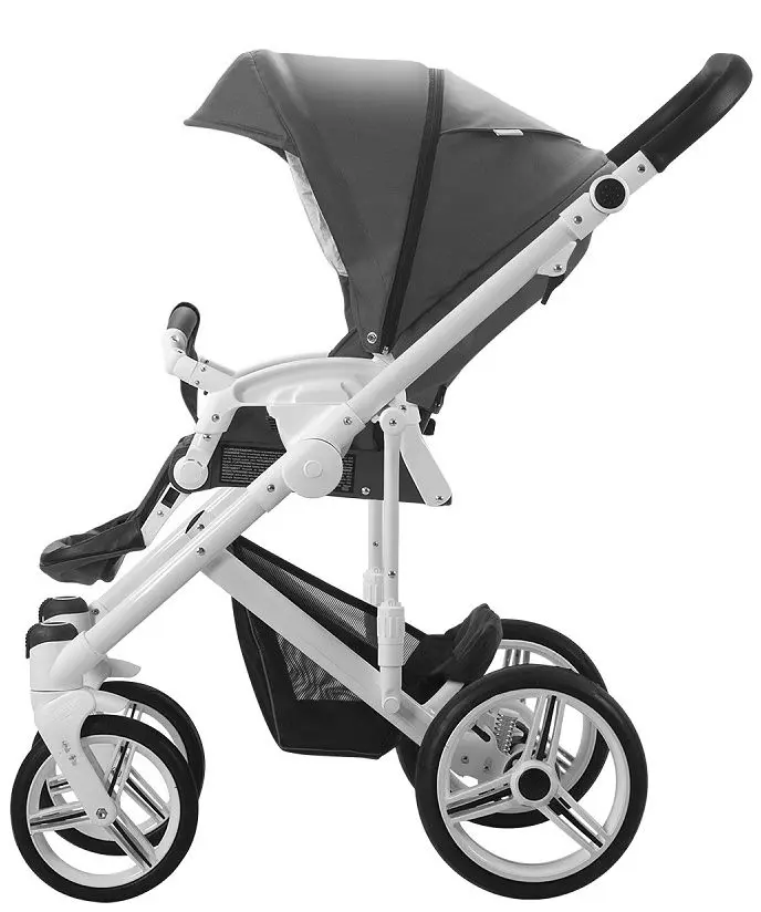 Carucior modular 2in1 Bebetto Magnum 230 Black Frame (Dark Grey) - 9