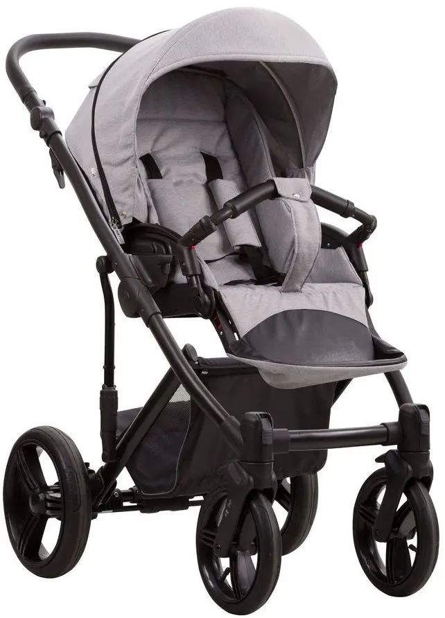 Carucior modular 2in1 Bebetto Magnum Lux 08 (Gray/Black) - 2
