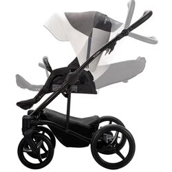 Carucior modular 2in1 Bebetto Torino 01 Black Frame (Grey/White) Thumb