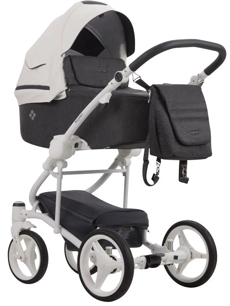 Carucior modular 2в1 Bebetto Torino 01 White Frame (White/Grey) - 2