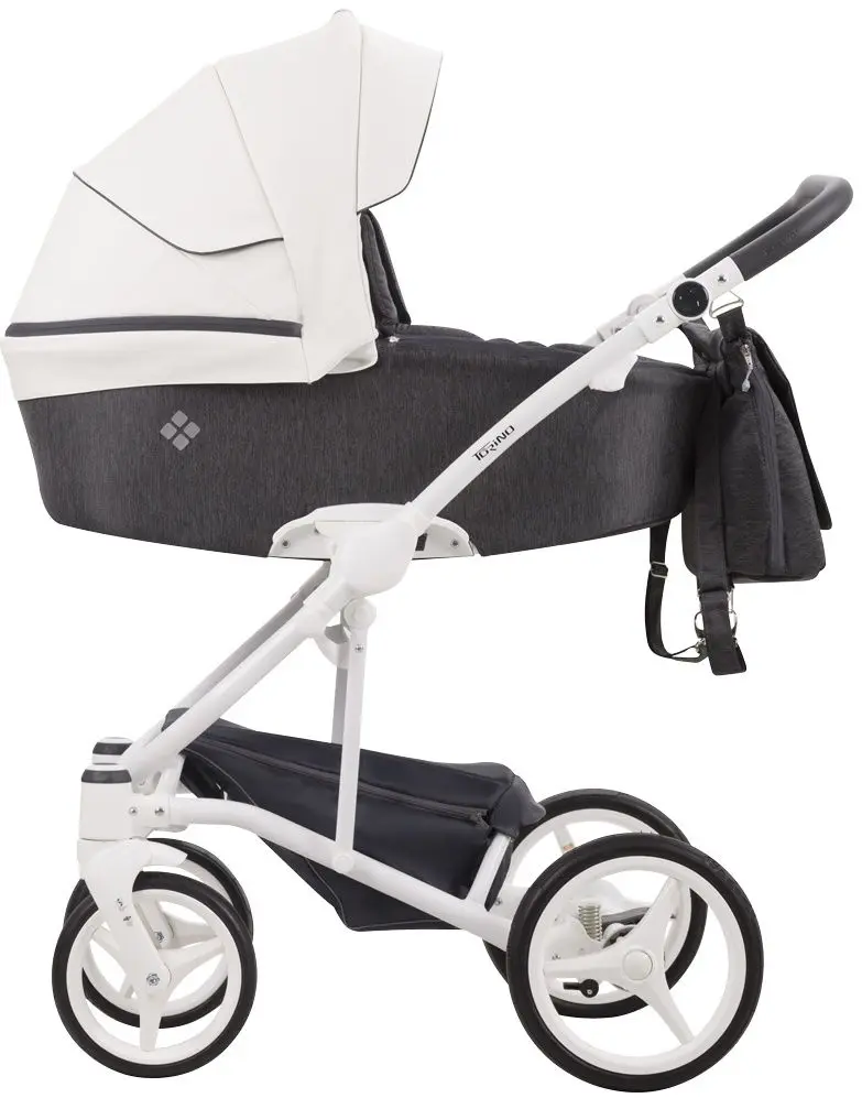 Carucior modular 2в1 Bebetto Torino 01 White Frame (White/Grey)