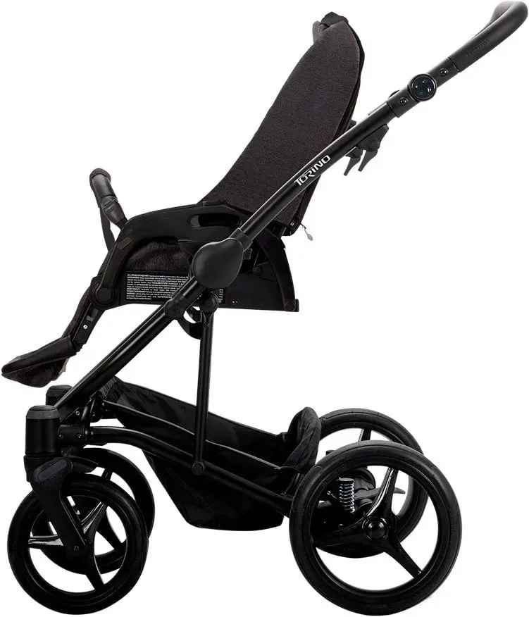 Carucior modularl 2in1 Bebetto Torino 04 Black Frame (Pink/Gray)