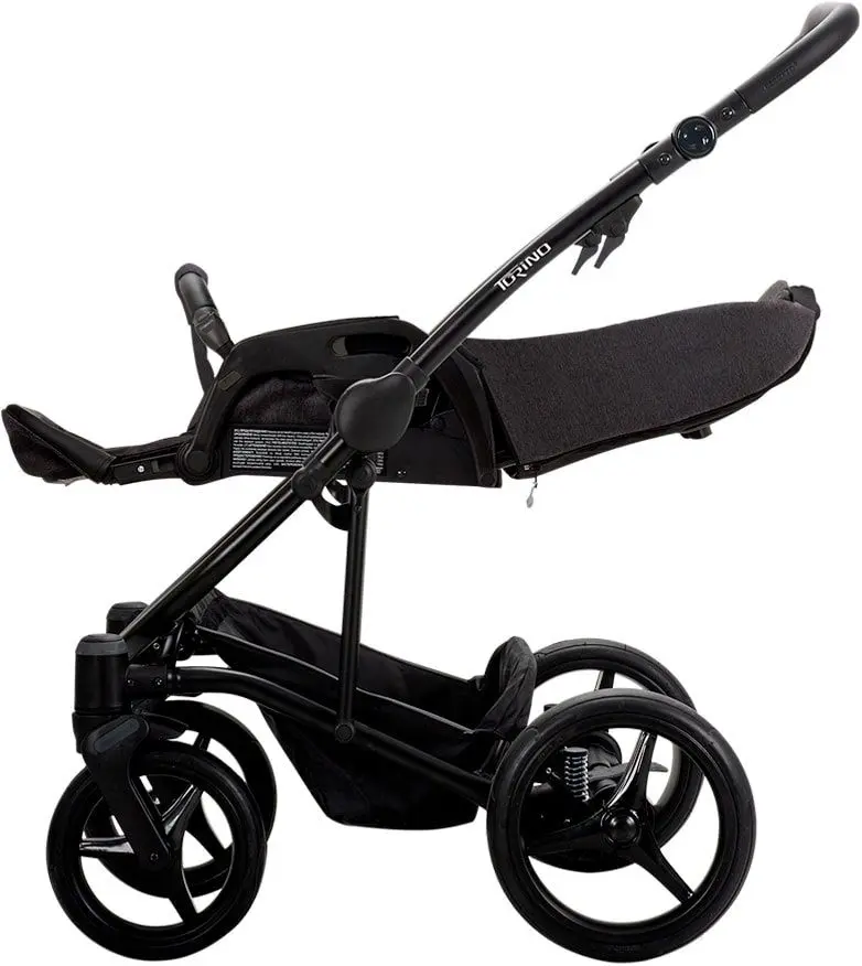 Carucior modularl 2in1 Bebetto Torino 04 Black Frame (Pink/Gray)