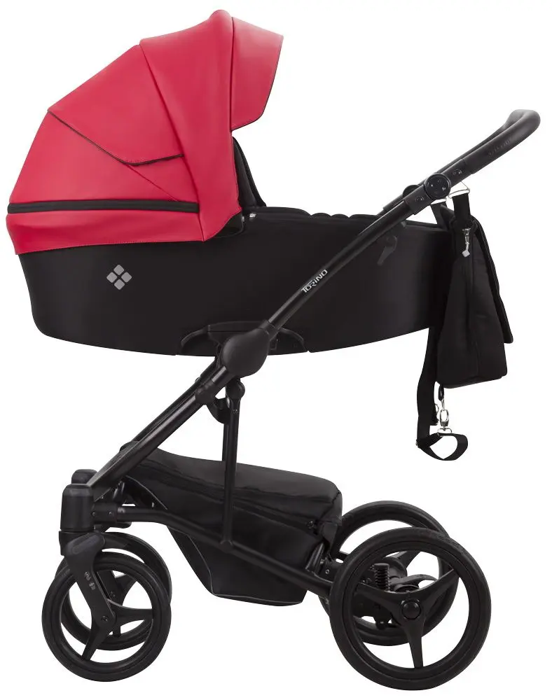 Carucior modular 2в1 Bebetto Torino 07 Black Frame (Red/Black)