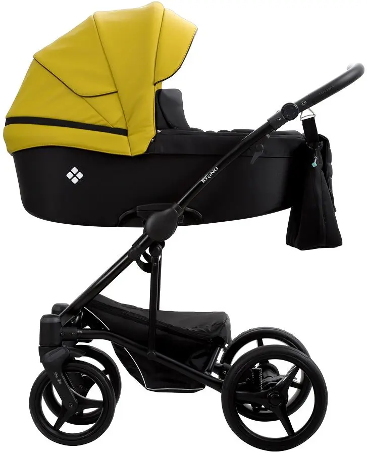 Carucior modular 2in1 Bebetto Torino 09 Black Frame (Black/Yellow)