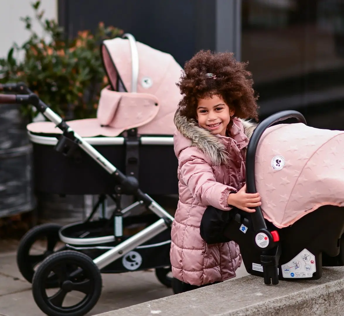 Коляска модульная 3в1 Bertoni (Lorelli) Boston (Comeo Rose Stars) - 13