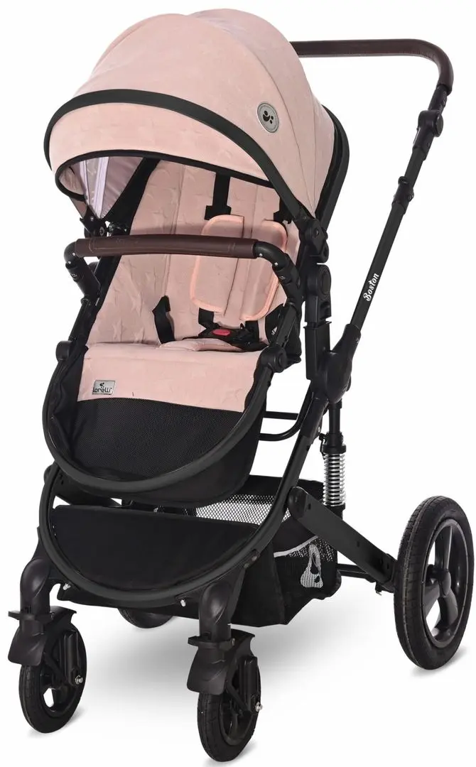 Коляска модульная 3в1 Bertoni (Lorelli) Boston (Comeo Rose Stars) - 4