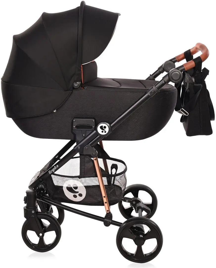 Коляска модульная 3в1 Bertoni (Lorelli) Crysta (Black Diamond) - 2
