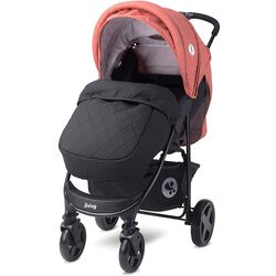 Carucior pentru plimbare Bertoni (Lorelli) Daisy Basic + Footcover (Black/Orange)
