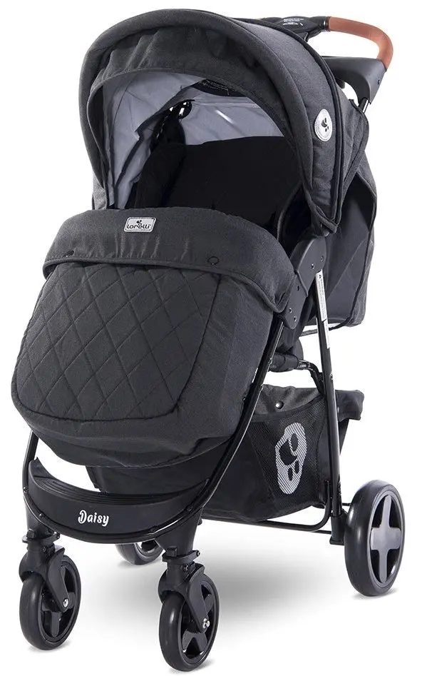 Carucior pentru plimbare Bertoni (Lorelli) Daisy + Footcover (Black)