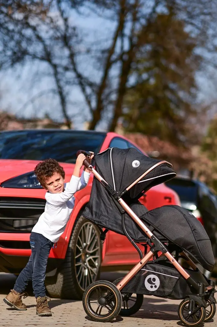 Carucior pentru plimbare Bertoni (Lorelli) Storm (Luxe Black) - 16