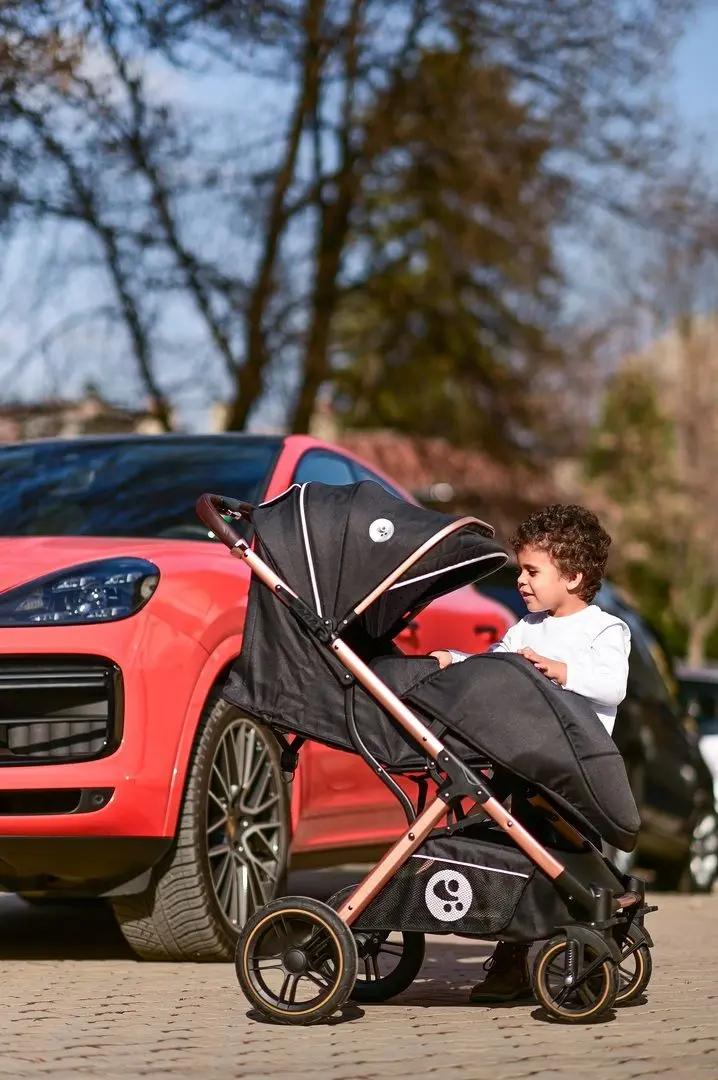 Carucior pentru plimbare Bertoni (Lorelli) Storm (Luxe Black) - 15