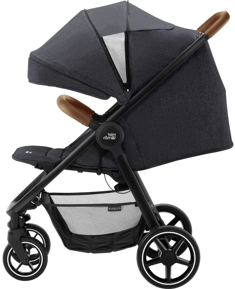 Коляска прогулочная Britax Romer B-AGILE R (Black Shadow/Brown) - 3