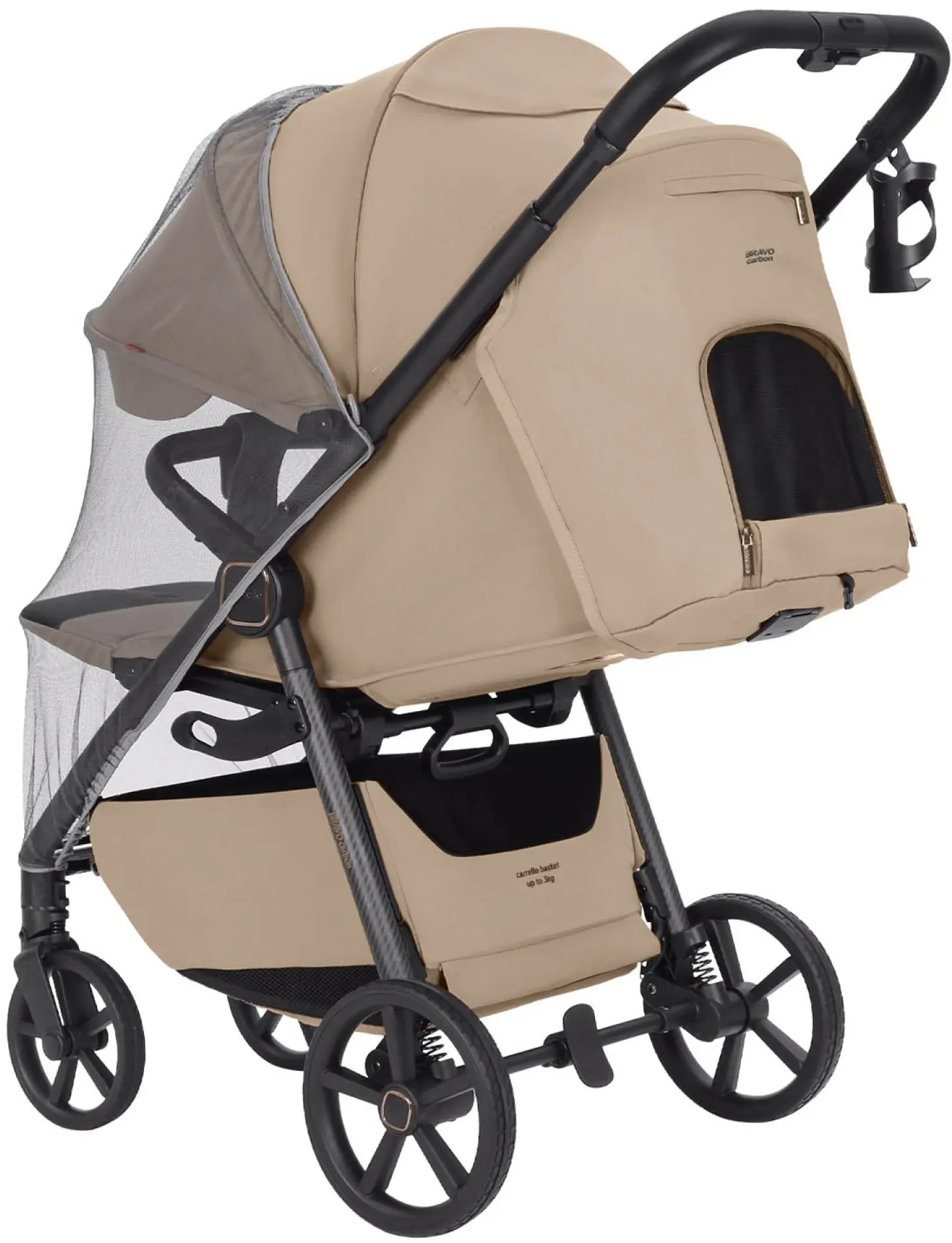 Carucior de plimbare Carrello Bravo Carbon (Frost Beige)