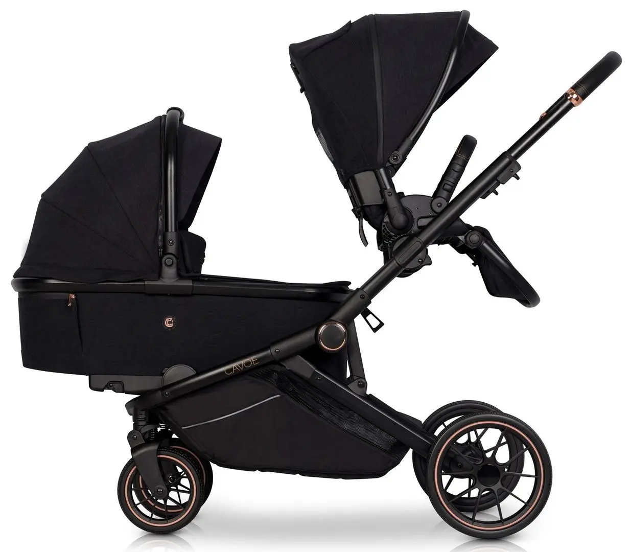 Коляска для двойни Cavoe Avec (Meteorite) - 4