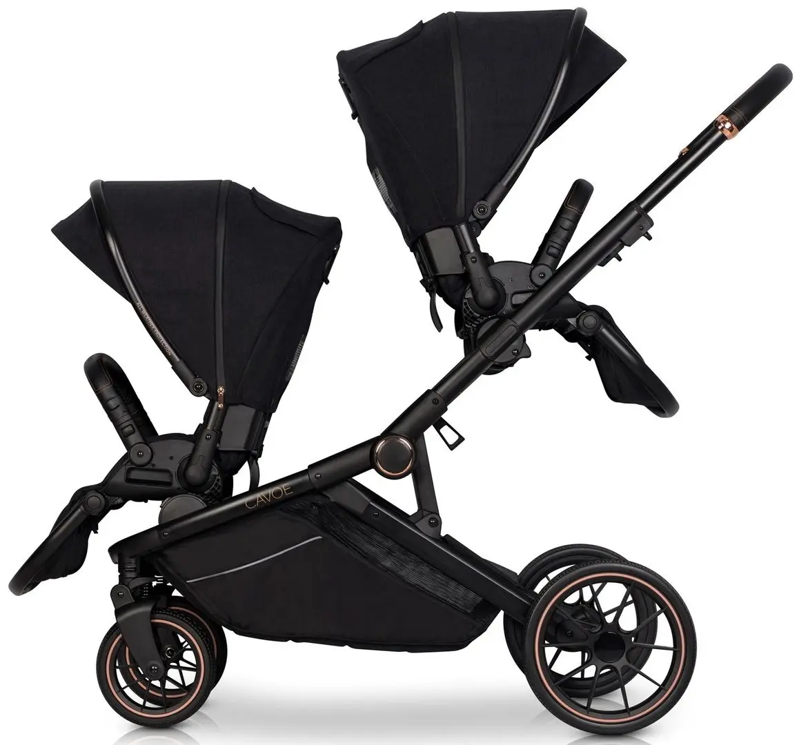 Коляска для двойни Cavoe Avec (Meteorite) - 6