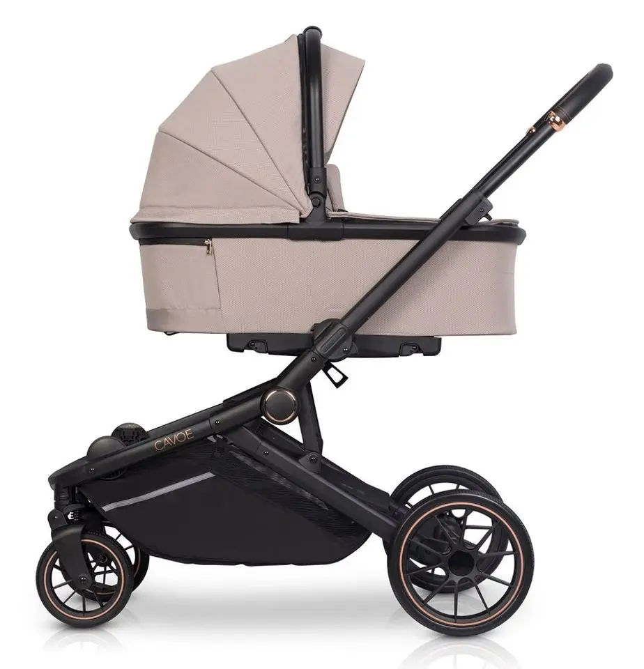 Carucior pentru gemeni Cavoe Avec (Taupe) - 7