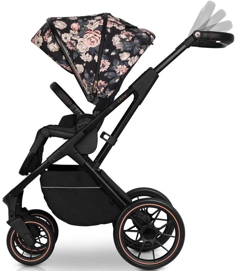 Carucior modular 2in1 Cavoe Axo Style (La Rose) - 6