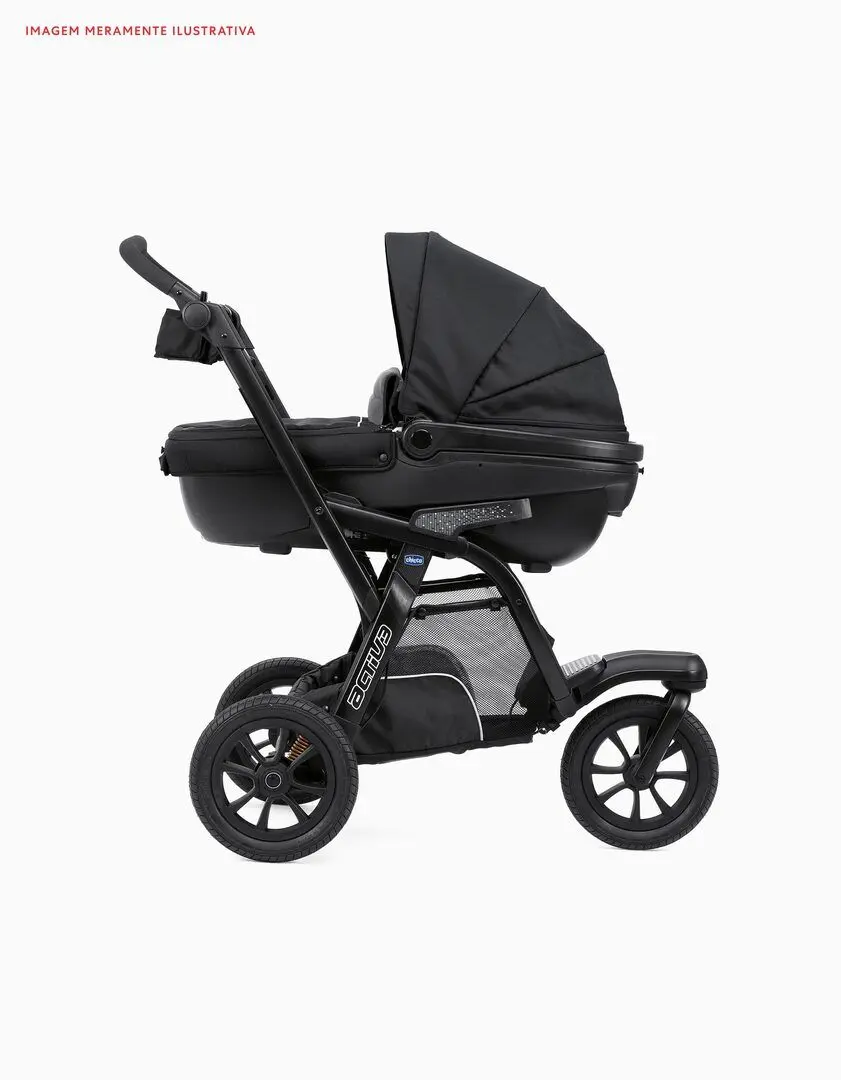 Carucior modular Chicco Trio Activ3 (Jet Black)
