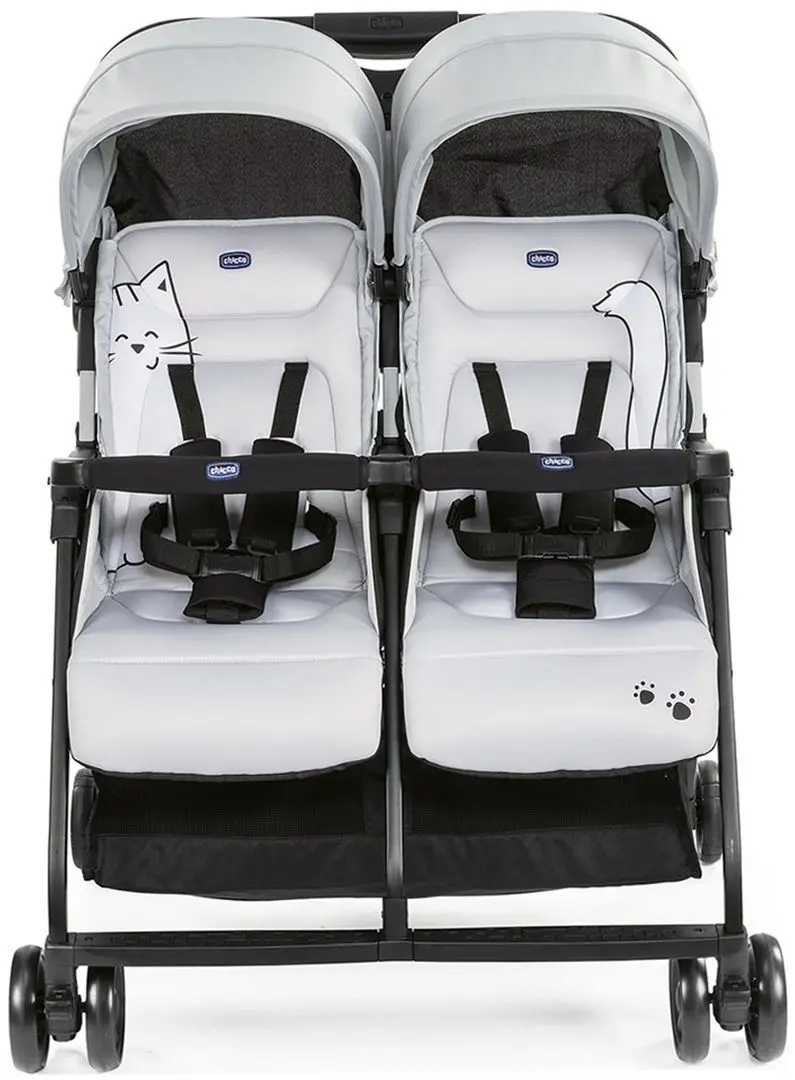Carucior de plimbare Chicco Ohlala Twin (Silver Cat)
