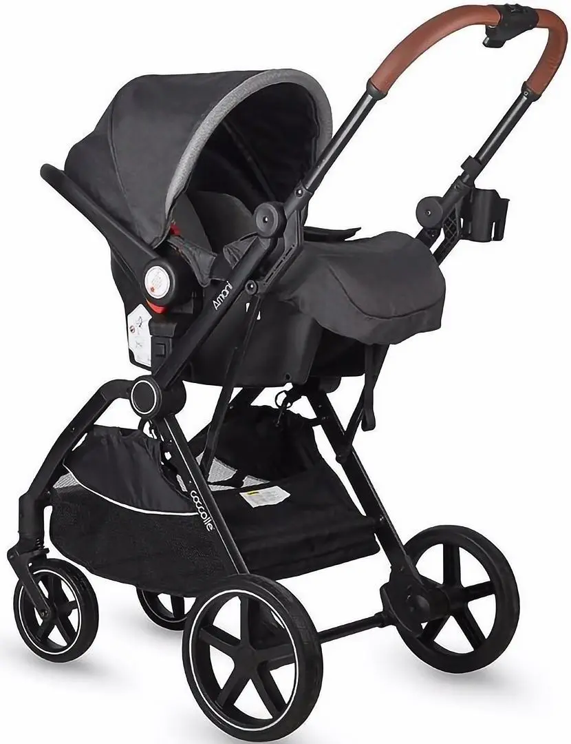 Коляска модульная 3в1 Coccolle Amani (Diamond Black) - 9