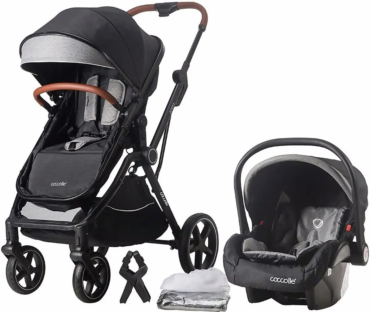 Коляска модульная 3в1 Coccolle Amani (Diamond Black) - 10