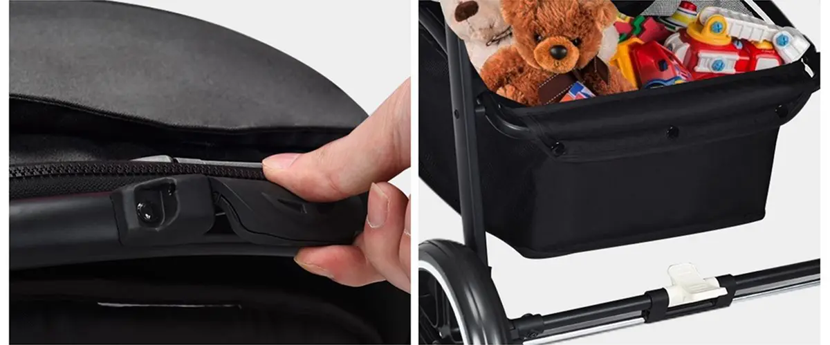 Carucior modular 2in1 Costway BC10184BK (Black)